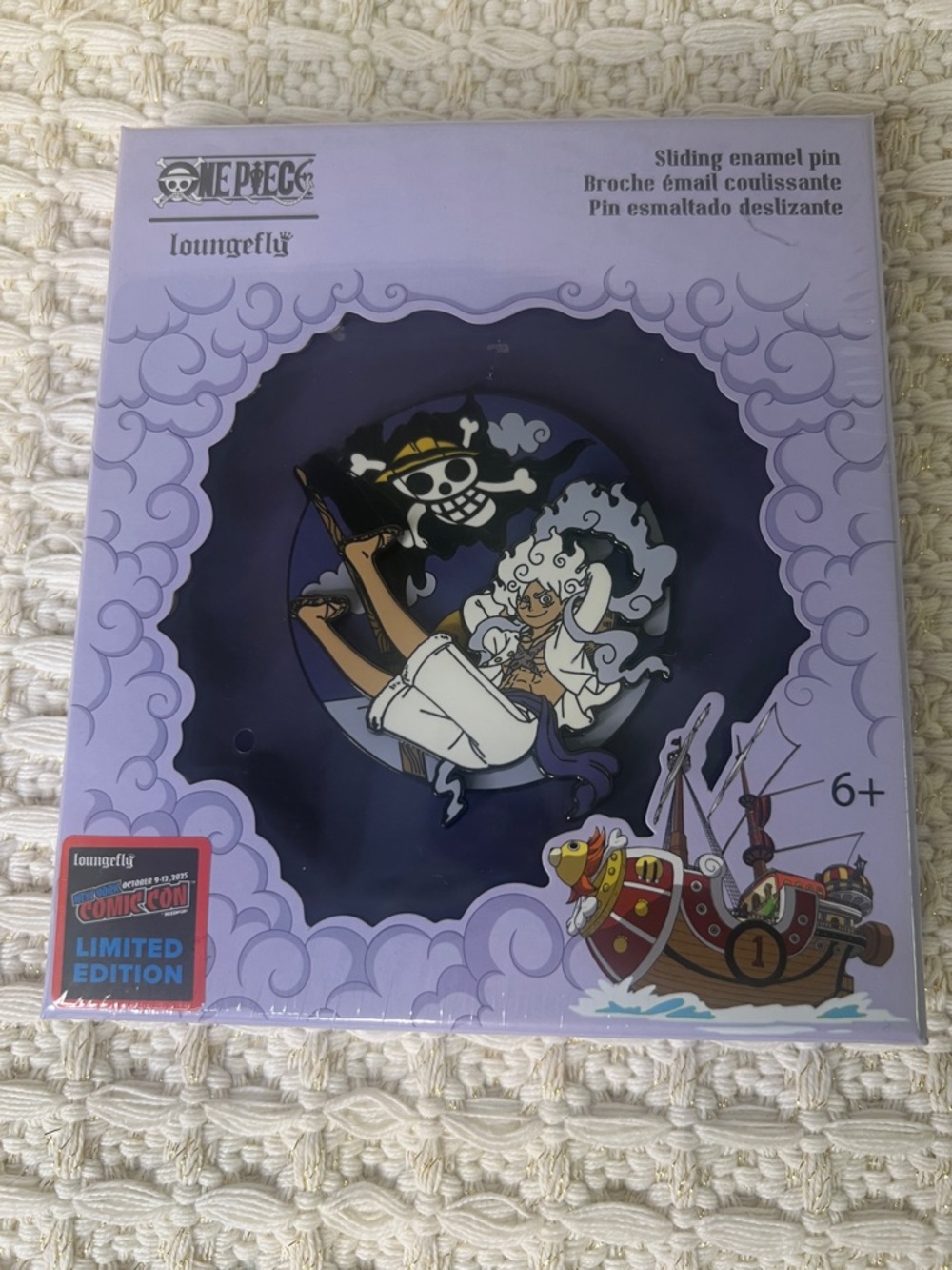 NWT NYCC Limited Edition ONE PIECE GEAR5 Luffy 3" Loungefly Sliding Pin RARE - Picture 5 of 7